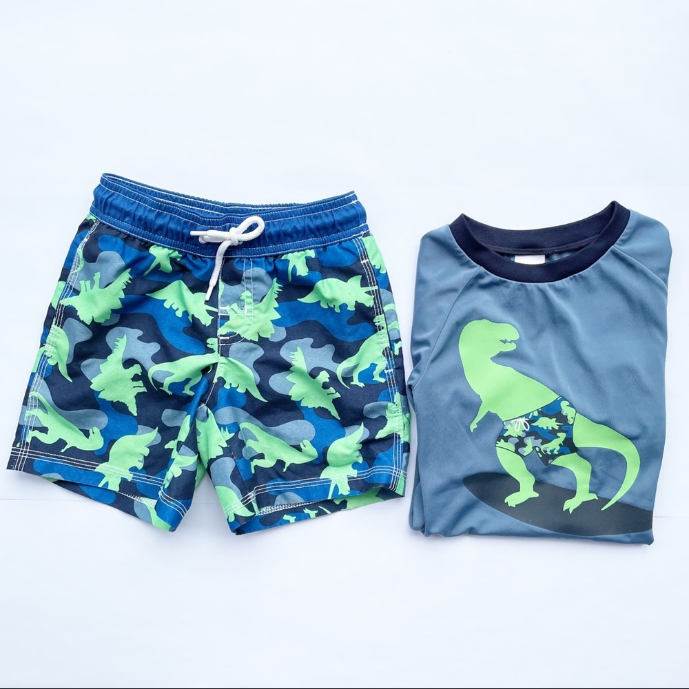 5/$25 Dino Camo Swim Trunks